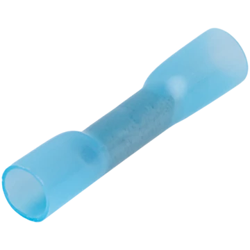 TRACON Zsugorodó szigetelésű toldóhüvely, elektrolitréz, kék, 2,5mm2, (L=36,6mm, d1=2,6mm), PO (ZSTHK)