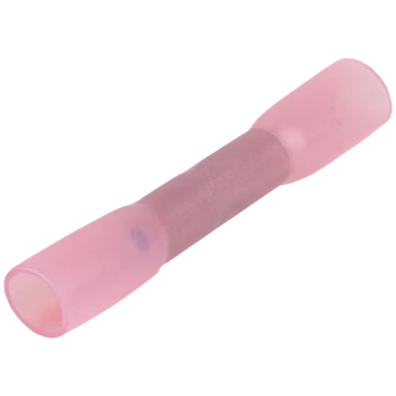 TRACON Zsugorodó szigetelésű toldóhüvely, elektrolitréz, piros, 1,5mm2, (L=37mm, d1=1,8mm), PO (ZSTHP)