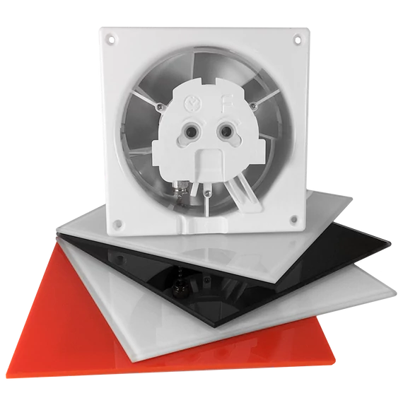 AirROXY dRim ventilátor, 8W, átmérő: 100mm, légáram: 93m3/h, golyóscsapágy, "S" modell, 230V, 50Hz (AIR-01-060)