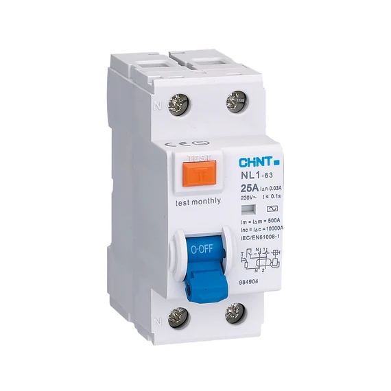 CHINT Fi-relé 2P 40A 100mA AC (NL1-63-240/100)