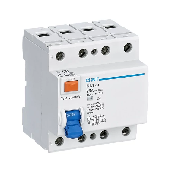 CHINT Fi-relé 4P 25A 100mA A (CH-972184)