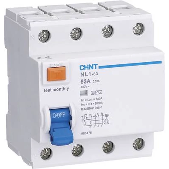 CHINT Fi-relé 4P 40A 30mA 6kA A (NL1-63-440/30-A) (CH-972186)