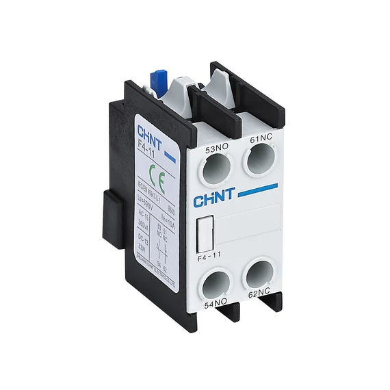 CHINT segédérintkező F4-31 3NO+1NC előlapra (NC1 és NC8 mágneskapcsolóhoz) (CH-F4-31)