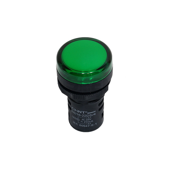 CHINT LED jelzőlámpa zöld 230V AC (ND16-22C/2)