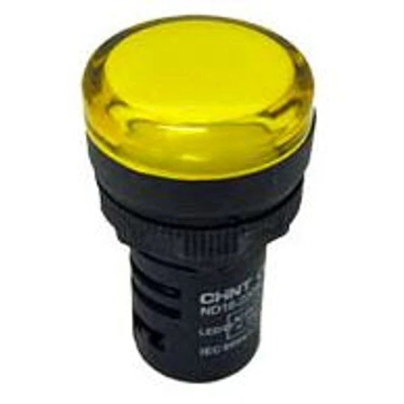 CHINT LED jelzőlámpa sárga 24V AC/DC ND16-22DS/2-Y24 (CH-ND1622DSYELLOW)
