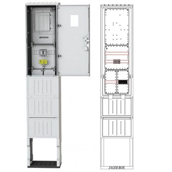 CSATÁRI PLAST PVT-K-L Fm-40 Szabadon álló direkt mérőhely (CSP21.ES118)