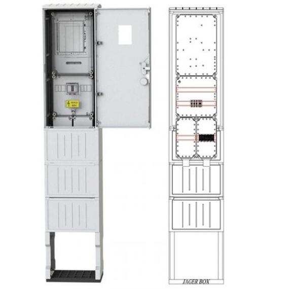 CSATÁRI PLAST PVT-K-L Fm-40 Szabadon álló direkt mérőhely (CSP21.ES118)