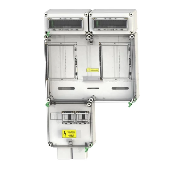 CSATÁRI PLAST PVT 6075 Á-V Fm-K ÁK Felületre szerelhető direkt mérőhely (PVT 1530 FF fő földelősín modullal) (CSP21.E019ÁK)