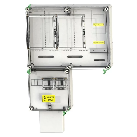 CSATÁRI PLAST PVT 6075 Á-V Fm 80A-K Felületre szerelhető direkt mérőhely (PVT 1530 FF fő földelősín modullal) (CSP21.E022)
