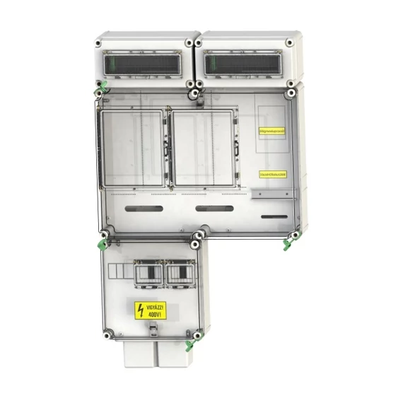 CSATÁRI PLAST PVT 6075 Á-V Fm 80A-K ÁK Felületre szerelhető direkt mérőhely (PVT 1530 FF fő földelősín modullal) (CSP21.E022ÁK)