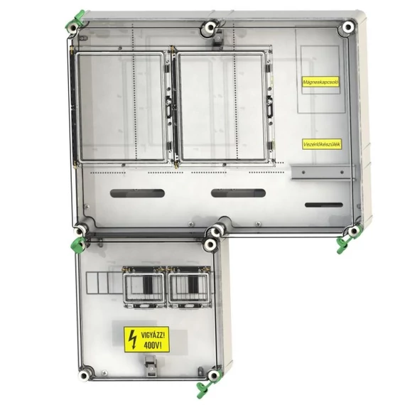 CSATÁRI PLAST PVT 6075 Á-V Fm 80A-SZ Felületre szerelhető direkt mérőhely (PVT 1530 FF fő földelősín modullal) (CSP21.E023)