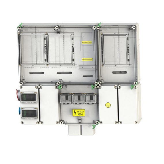 CSATÁRI PLAST PVT 7590 Á-V-H Fm 80A-K KF-3Fi Felületre szerelhető direkt mérőhely (CSP21.E0283Fi)