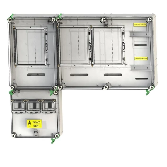 CSATÁRI PLAST PVT 7590 Á-V-Hv Fm-SZ Felületre szerelhető direkt mérőhely (PVT 1530 FF fő földelősín modullal) (CSP21.E032)