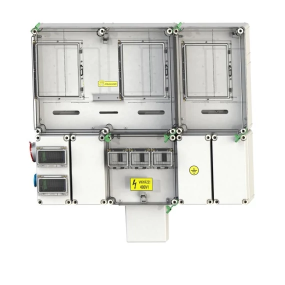 CSATÁRI PLAST PVT 7590 Á-V-Hv Fm-SZ KF 3Fi Felületre szerelhető direkt mérőhely (CSP21.E0323Fi)