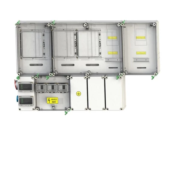 CSATÁRI PLAST PVT 7590 Á-V-Hv Fm 80A-SZ KF-3Fi Felületre szerelhető direkt mérőhely (CSP21.E0353FI)