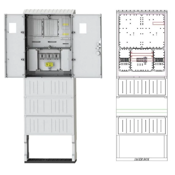 CSATÁRI PLAST PVT-K-L Á-V Fm-80A Szabadon álló direkt mérőhely (CSP21.ES074)