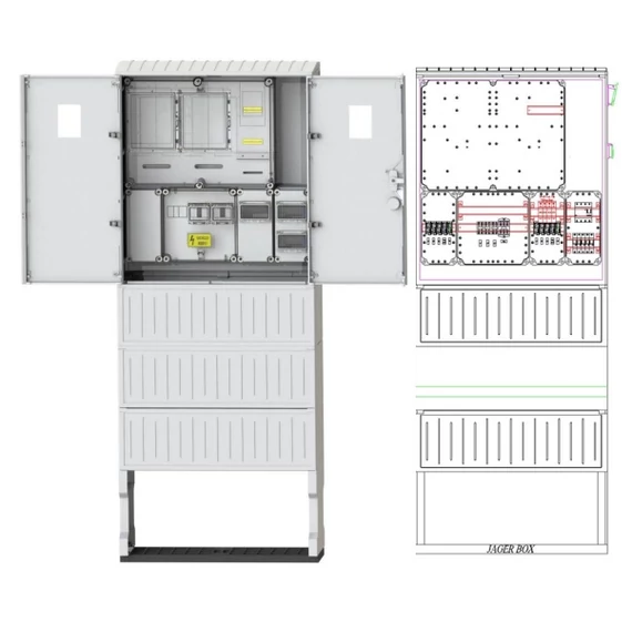 CSATÁRI PLAST PVT-K-L Á-V Fm-Fi-80A Szabadon álló direkt mérőhely (CSP21.ES076)