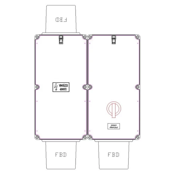 CSATÁRI PLAST PVT 6060 SZ95-SB-CS Modul szekrény (CSP21.C089)