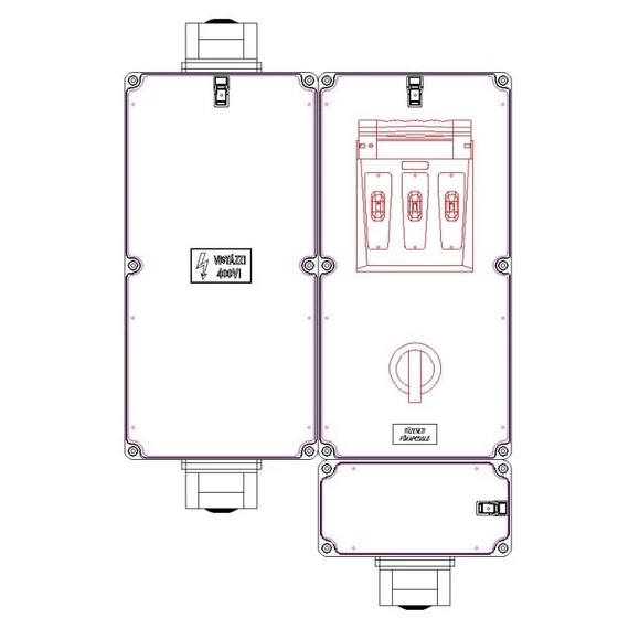 CSATÁRI PLAST PVT 6060 SZ150-SB-CS Modul szekrény (CSP21.C091)