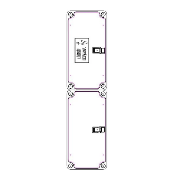 CSATÁRI PLAST PVT 1530 FO2-35-CS Modul szekrény (CSP21.a095)