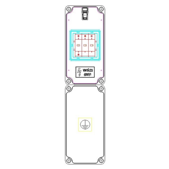 CSATÁRI PLAST PVT 1530 TFL Modul szekrény (CSP21.a105)