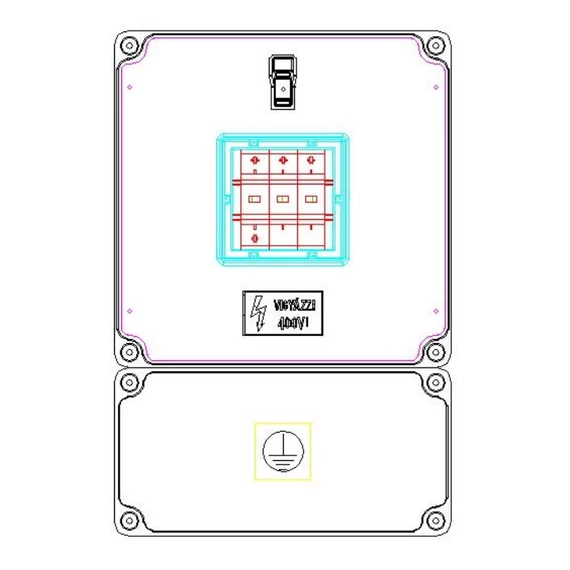 CSATÁRI PLAST PVT 3030 TFL1 Modul szekrény (CSP21.a106)