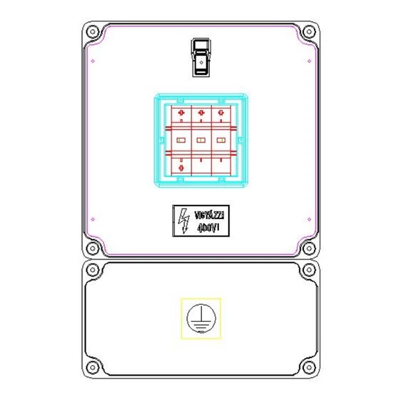 CSATÁRI PLAST PVT 3030 TFL2 Modul szekrény (CSP21.a107)