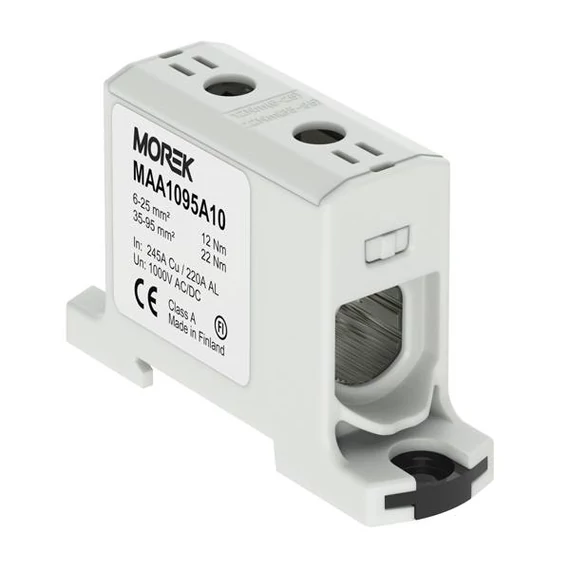 MOREK OTL95 Fővezetéki sorkapocs, 1xAl/Cu 6-95 mm2, 1500V, szürke (MAA1095A10)