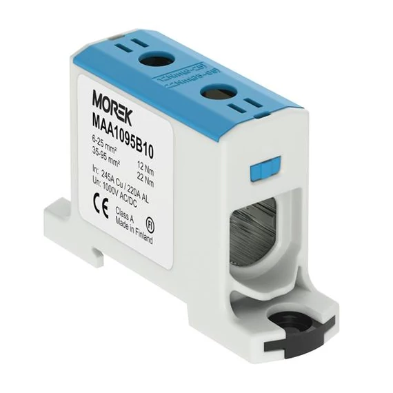 MOREK OTL95 Fővezetéki sorkapocs, 1xAl/Cu 6-95 mm2, 1500V, kék (MAA1095B10)