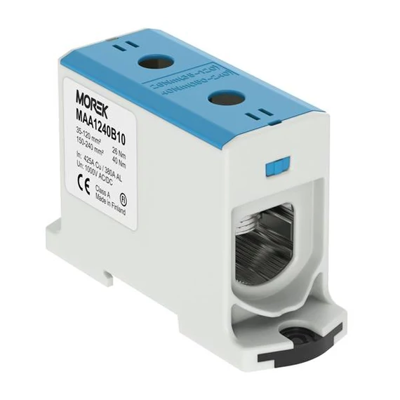 MOREK OTL240 Fővezetéki sorkapocs, 1xAl/Cu 35-240, 1500V, kék (MAA1240B10)
