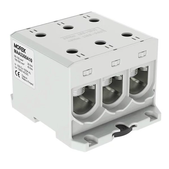 MOREK OTL300-3 Fővezetéki sorkapocs, 3xAl/Cu 95-300, 1500V, szürke (MAA3300A10)