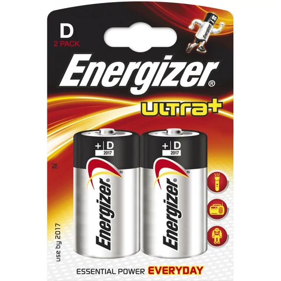 ENERGIZER alkáli elem ULTRA+ "D", góliát, LR20, 1.5V - 2db/cs.