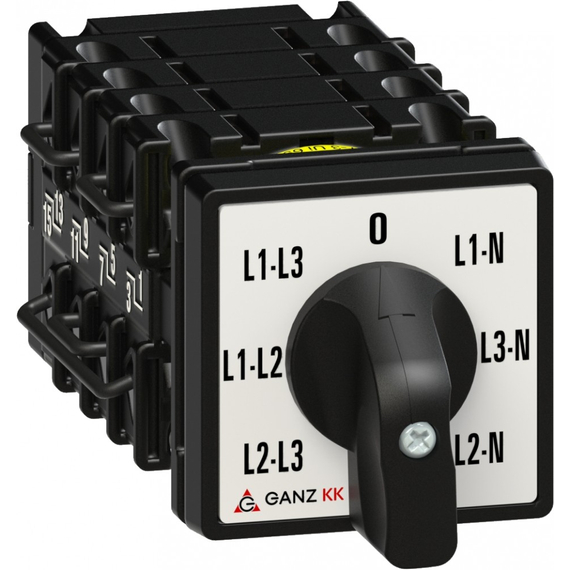 GANZ KK0-20-4036 voltmérő átkapcsoló / nyitott / 20A / 45° (1AC4036AA00M40)