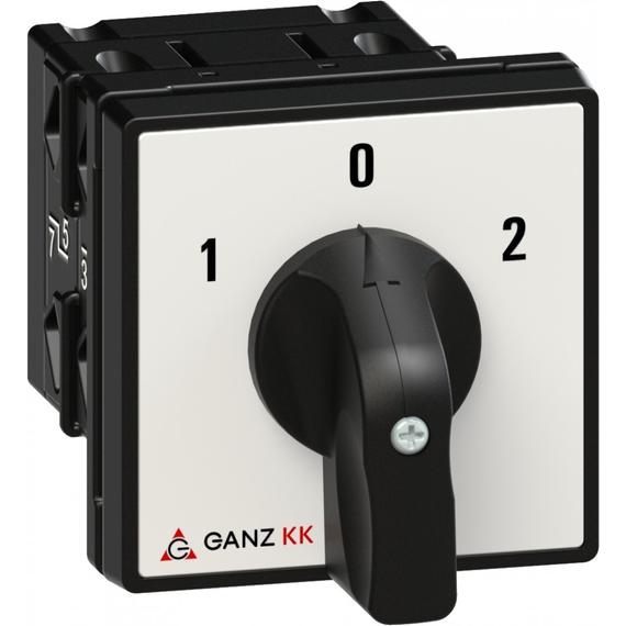 GANZ KK1-32-6005 átkapcsoló 0 állással / nyitott / 2P / 32A / 60° (1AF6005BB00M20)