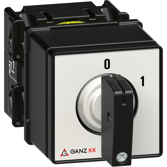 GANZ KKZ0-20-6001 KI-BE kapcsoló / nyitott-kulcsos / 2P / 20A / 60° (1ZC6001FZ00M10)