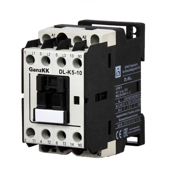 GANZ DL-K5-10 400 V 50/60 Hz mágneskapcsoló / 5,5 kW (AC-3, 400V) (200-0002-450-DL)