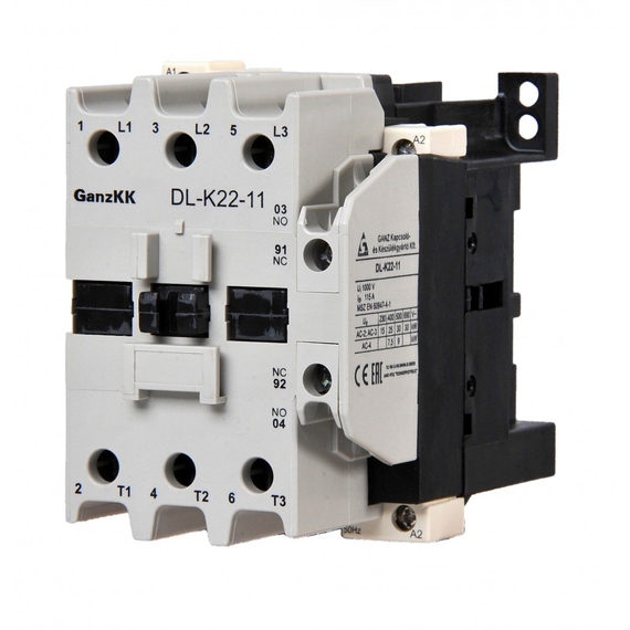 GANZ DL-K22-11/24V mágneskapcsoló / 22 kW (AC-3, 400V) (200-4534-010-DL)