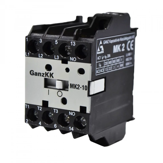 GANZ MK2-10/24V minikontaktor / 2,2 kW (AC-3, 400V) (210-3720-011)