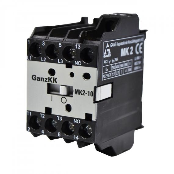 GANZ MK2-10/24V minikontaktor / 2,2 kW (AC-3, 400V) (210-3720-011)