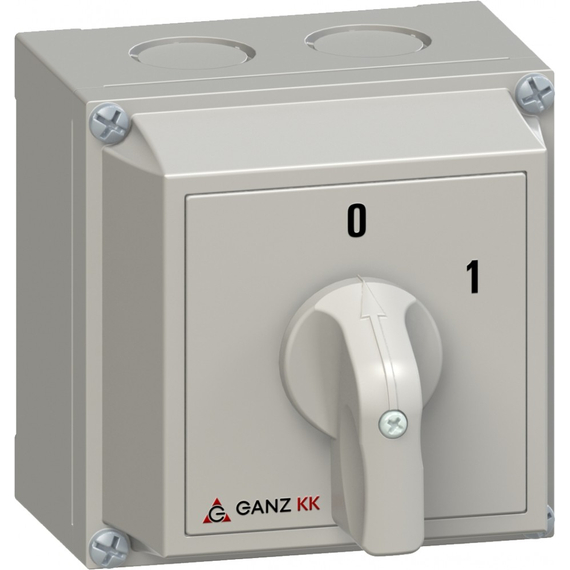 GANZ KKM0-20-6001 KI-BE kapcsoló / tokozott / 2P / 20A / 60° (3AC6001XB00S20)