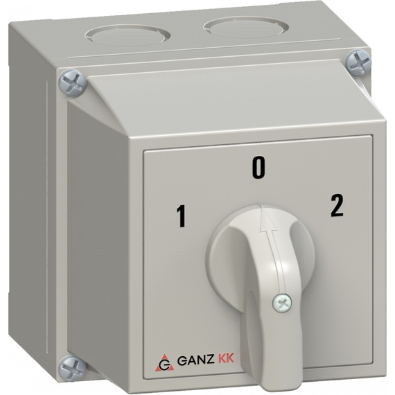 GANZ KKM0-20-6006 átkapcsoló 0 állással / tokozott / 3P / 20A / 60° (3AC6006XB00S40)