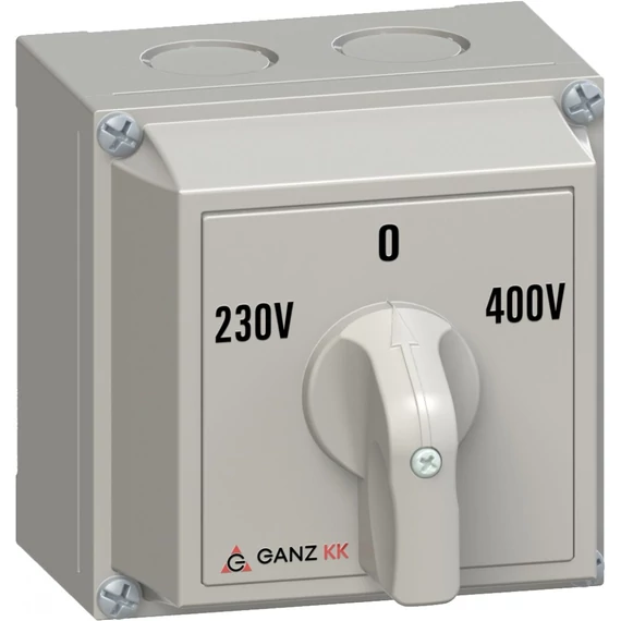 GANZ KKM0-20-6066 átkapcsoló 0 állással / tokozott / 20A / 60° (3AC6066XB00S20)