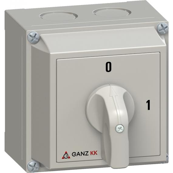GANZ KKM0-20-9002 KI-BE kapcsoló / tokozott / 3P / 20A / 90° (3AC9002XB00S20)