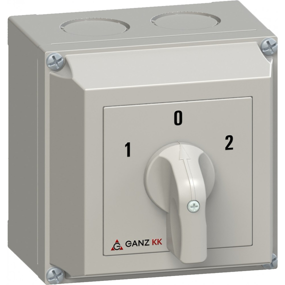 GANZ KKM1-32-6005 átkapcsoló 0 állással / tokozott / 2P / 32A / 60° (4AF6005XB00S20)