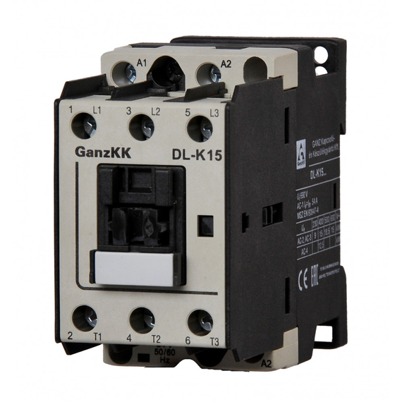 GANZ DL-K15 230 V 50/60 Hz mágneskapcsoló / 15 kW (AC-3, 400V) (530-0002-350-DL)