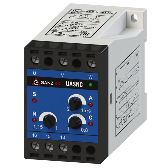 GANZ UASNC/3×400 V védelmi relé (740-8070-515)