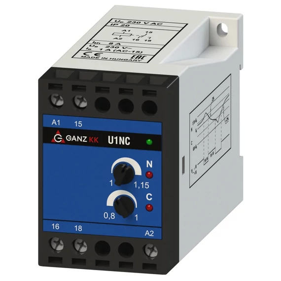 GANZ U1NC/230V védelmi relé (740-8071-060)