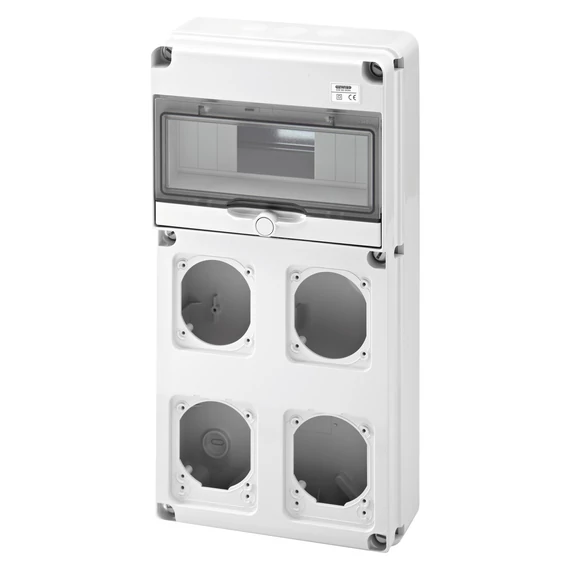 GEWISS Q-DIN 10 M 2 MODULOS IEC 16A + 2 IEC 16/32 A IP65 (GW68003N)