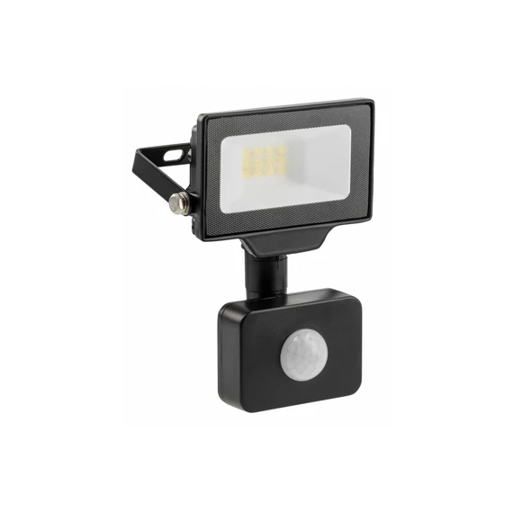 GTV LED reflektor mozgásérzékelővel G-TECH, 10W, 1000lm, 220-240V/AC, 4000K, IP65, fekete (GTV-GT-GCR10W-40)