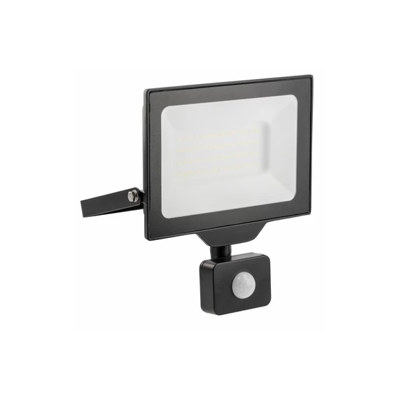 GTV LED reflektor mozgásérzékelővel G-TECH, 50W, 5000lm, 220-240V/AC, 4000K, IP65, fekete (GTV-GT-GCR50W-40)